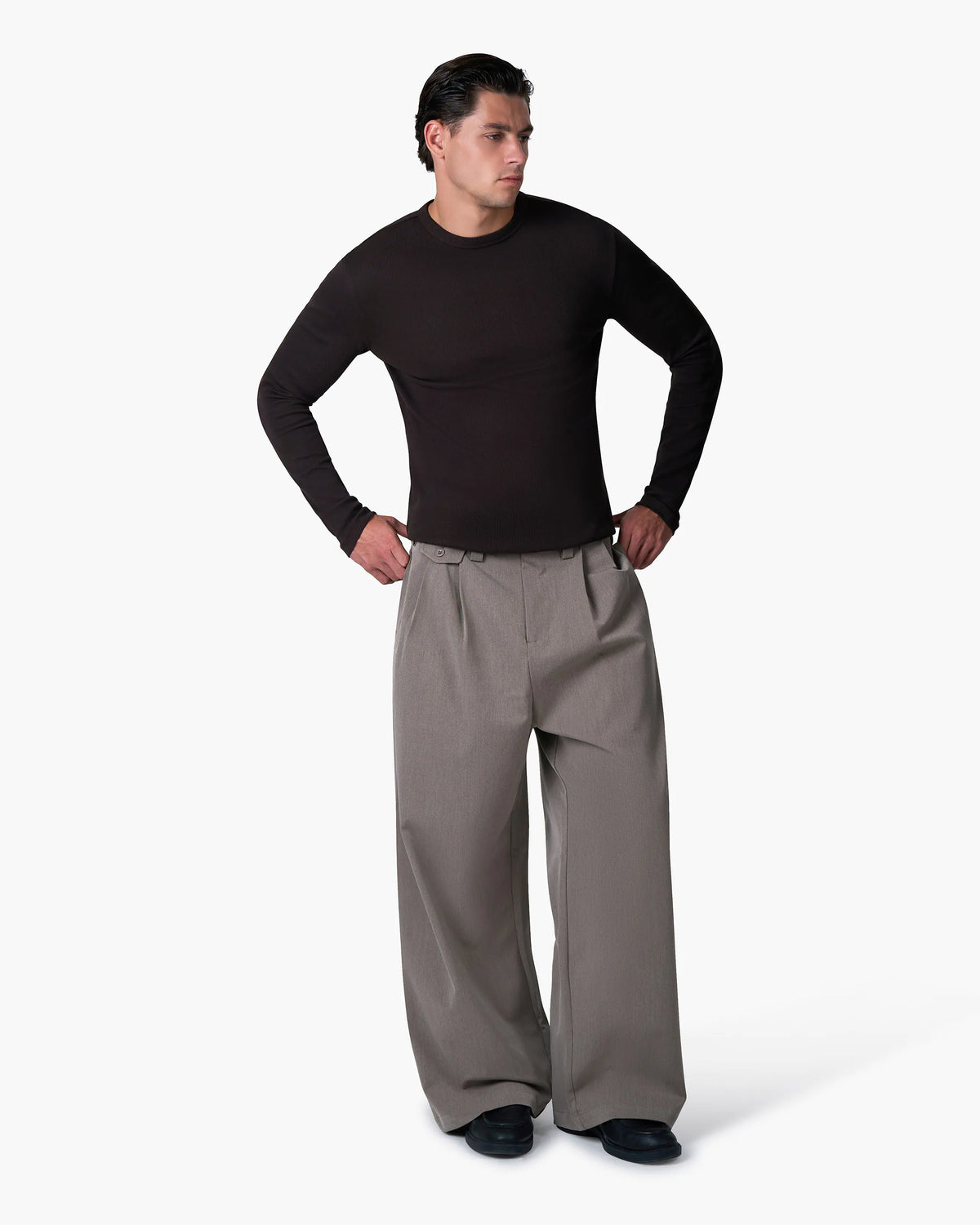 Ribbed Longsleeve | Brown