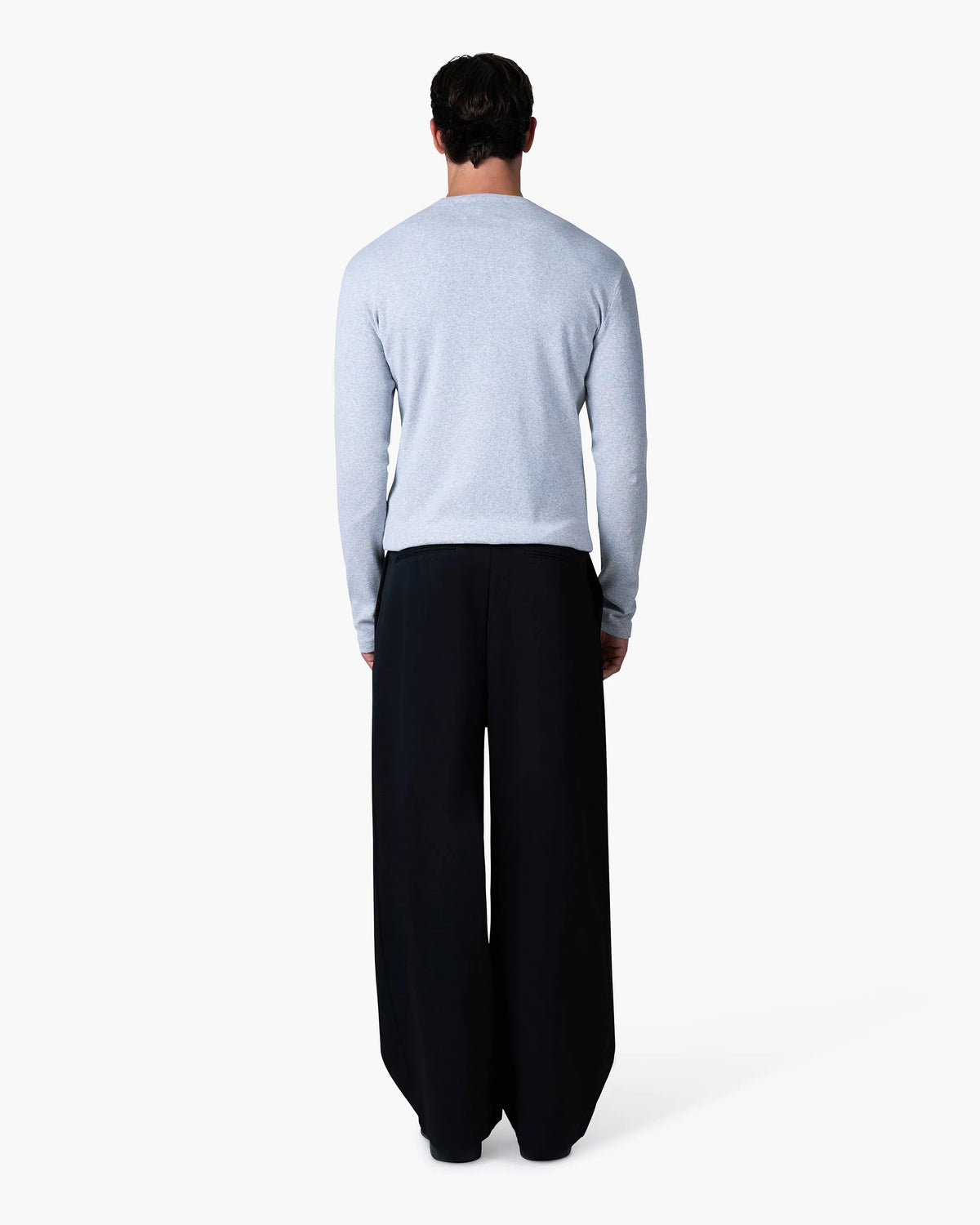Ribbed Longsleeve | Grey Melee