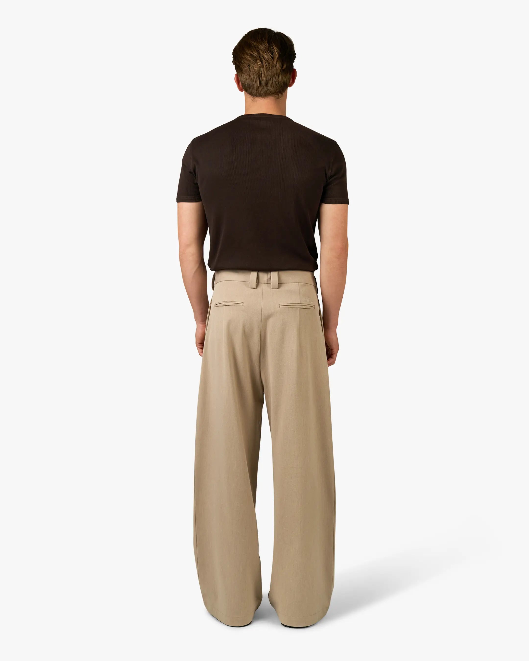 Mougins Ribbed Henley T-Shirt | Brown