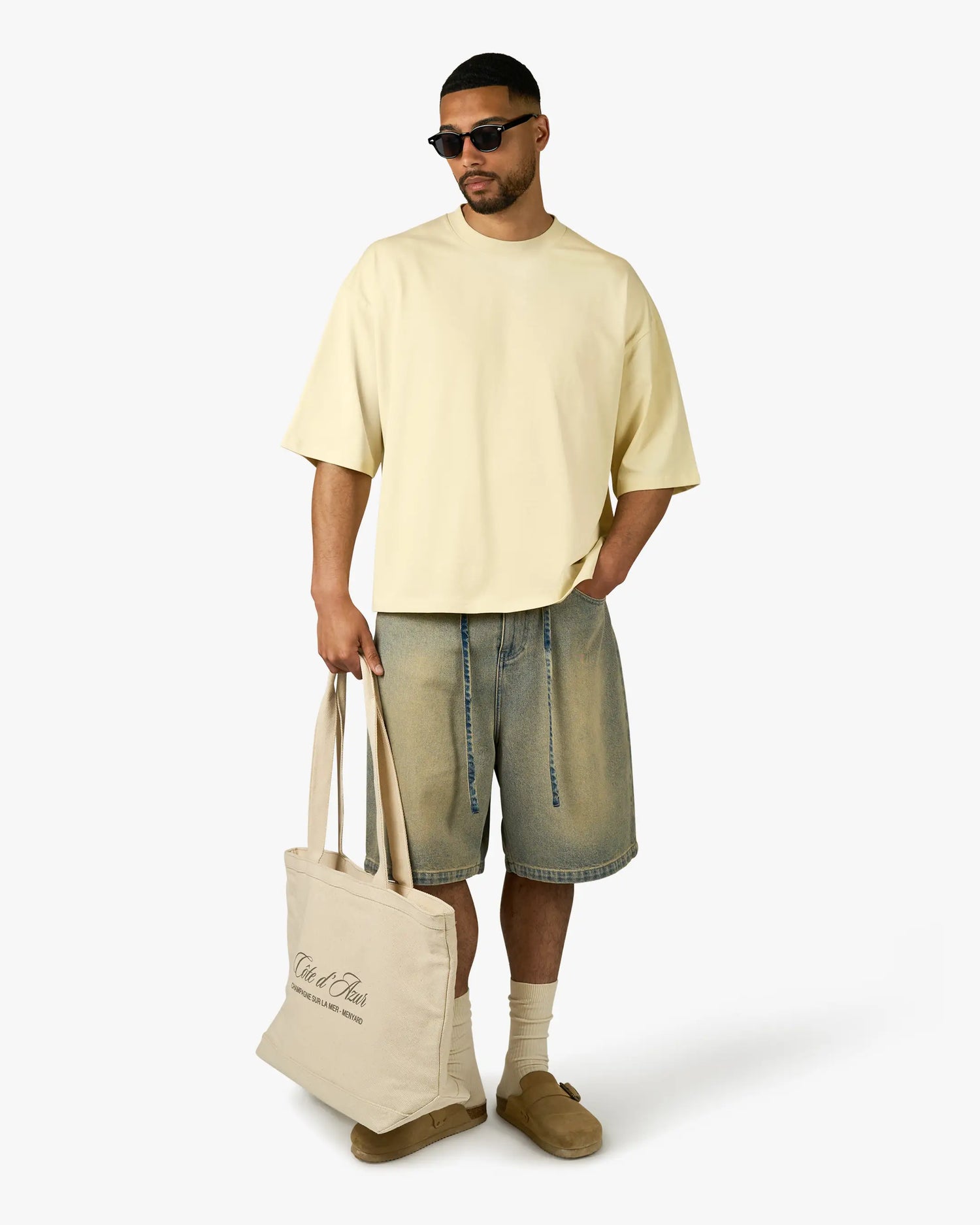 Côte d'Azur Beachbag | Ecru