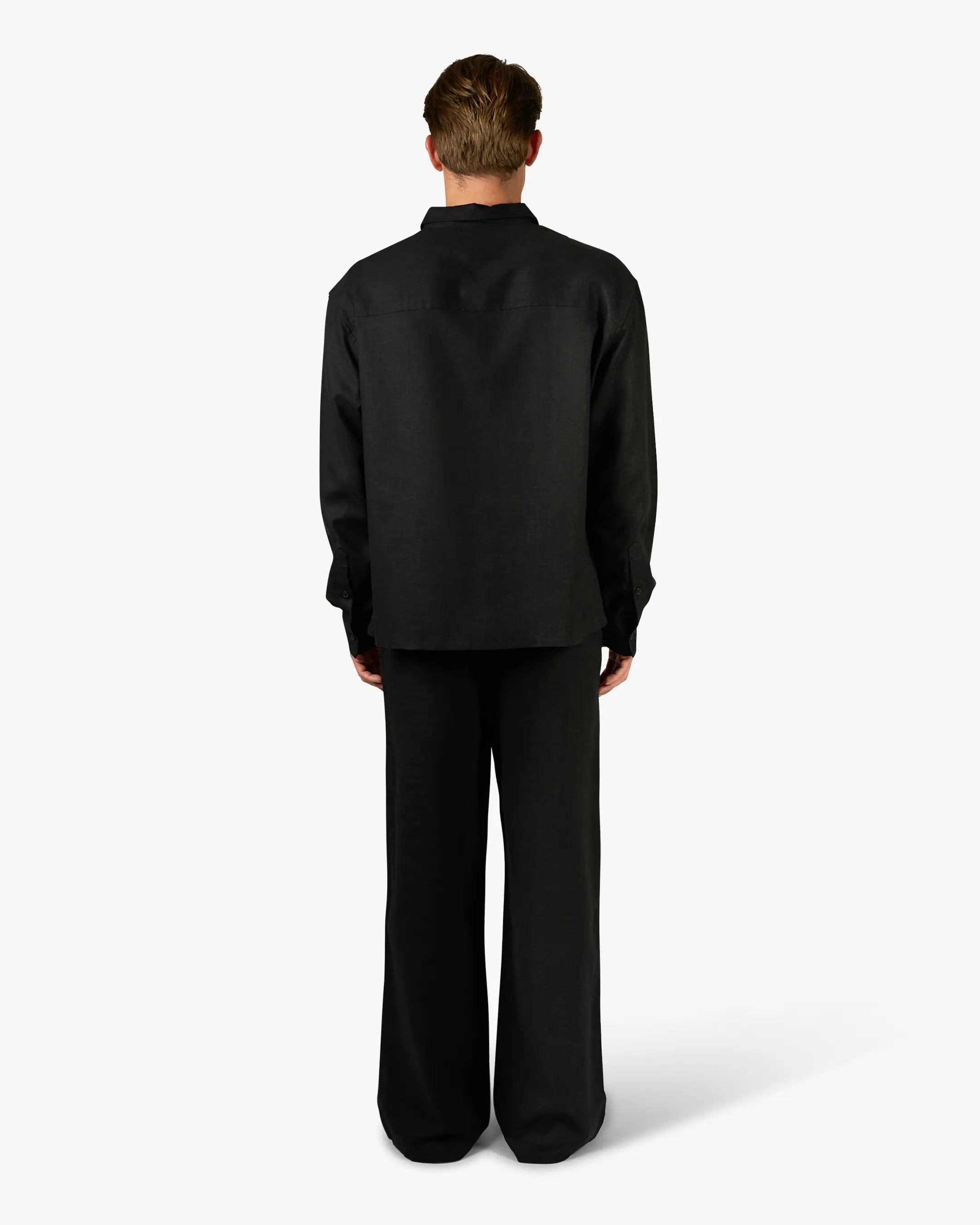 Cannes Linen Pantalon | Black