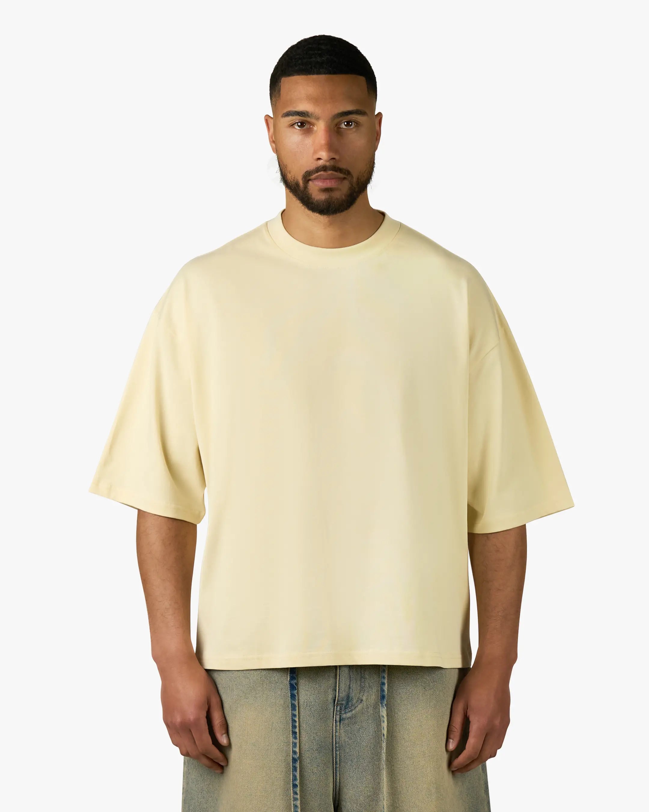 Blank Boxy T-Shirt | Butter Yellow