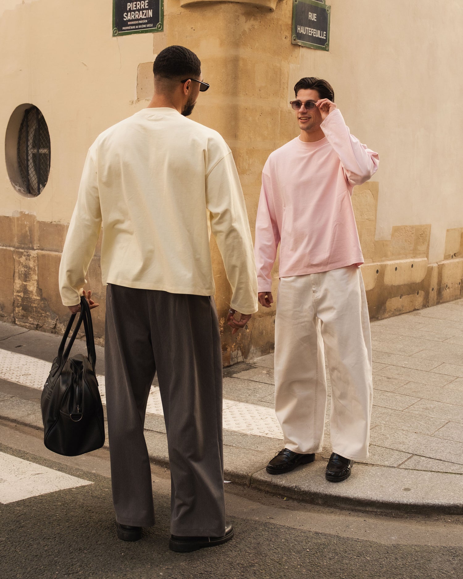 Blank Boxy Longsleeve | Pink