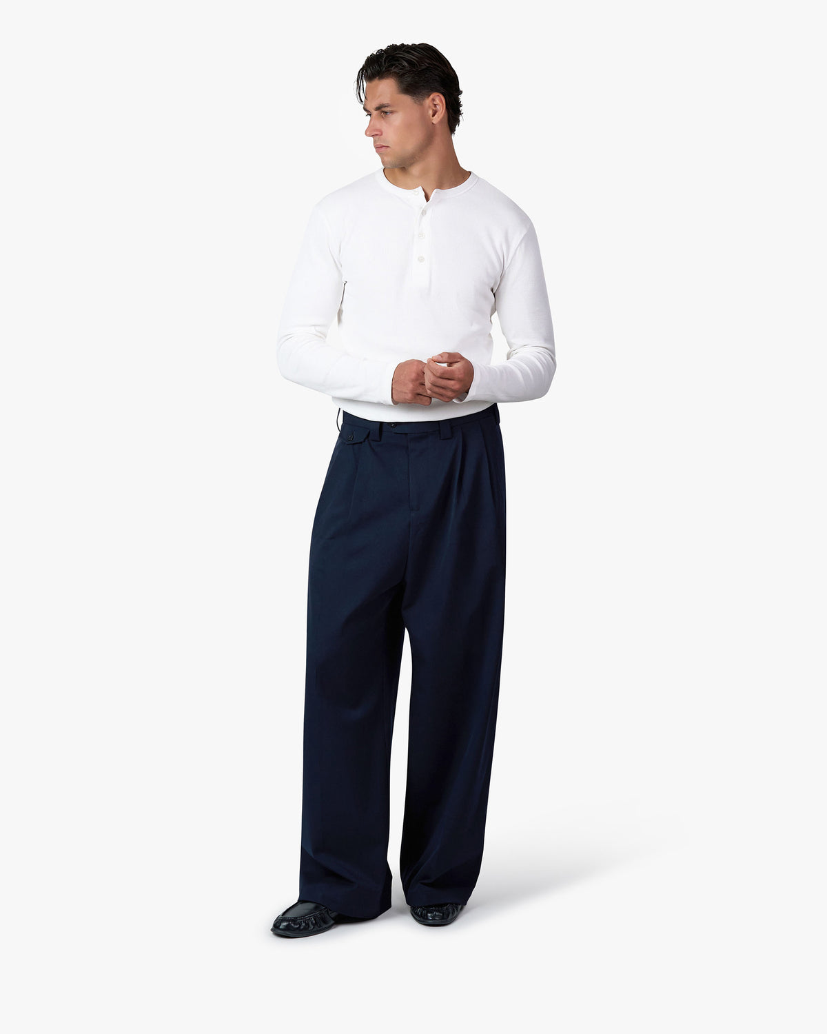 Pantalon ample à plis Ambra