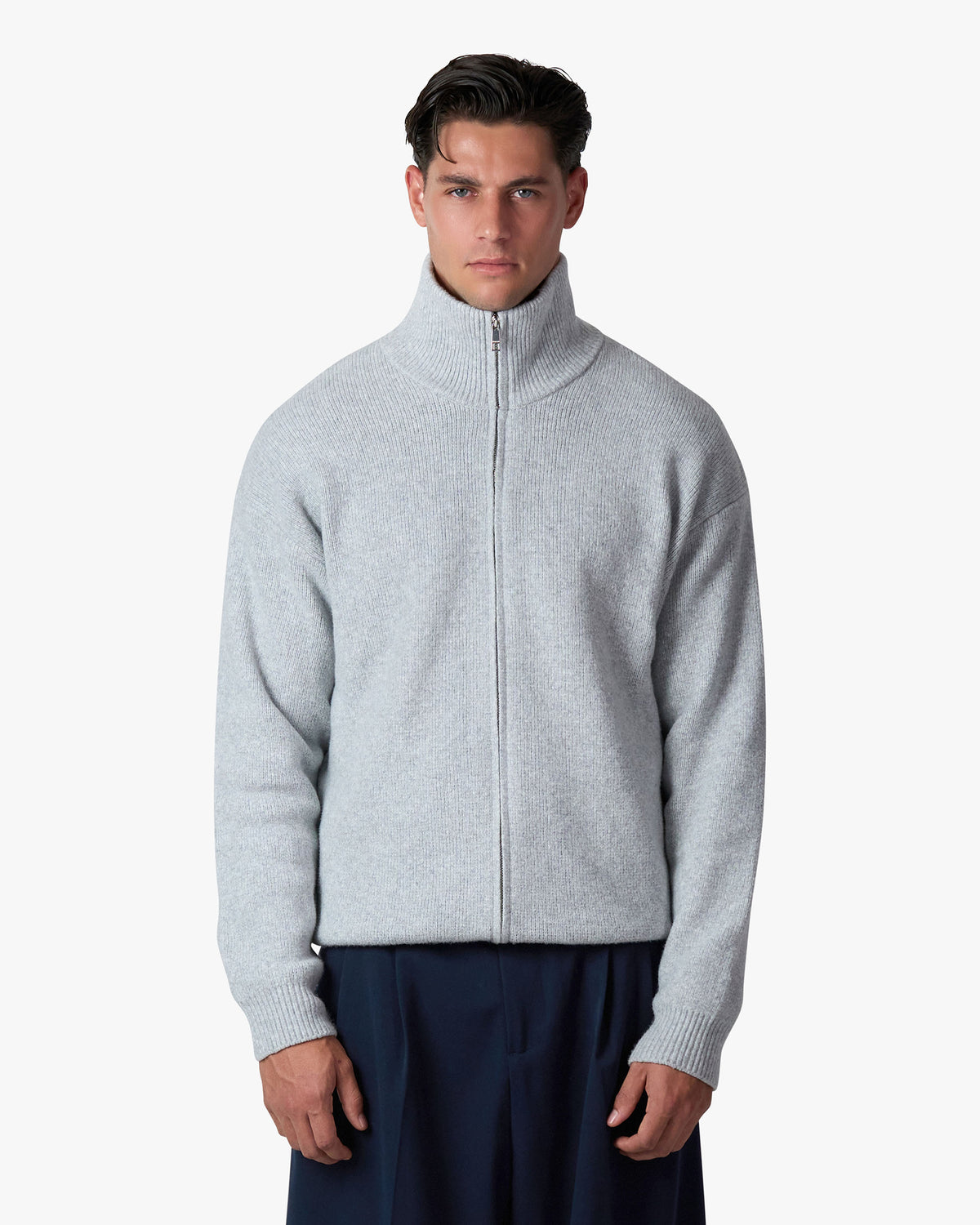 Le cardigan Ventura en coton à fermeture éclair