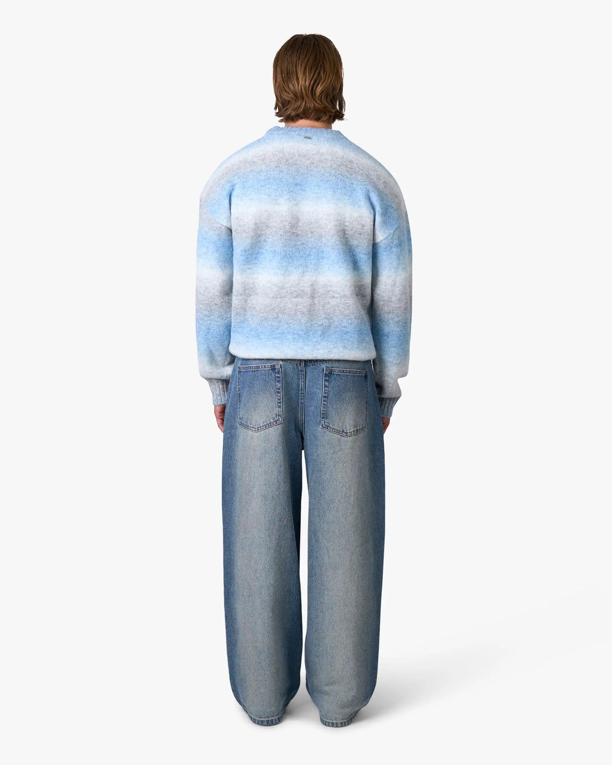 Aria Oversized Gradient Sweater | Blue