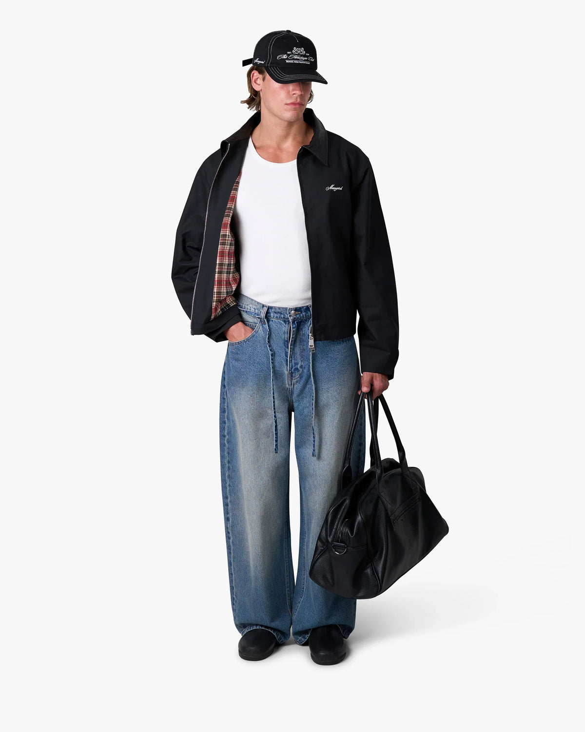 Avenue Cotton Balloon Jacket | Black/Black