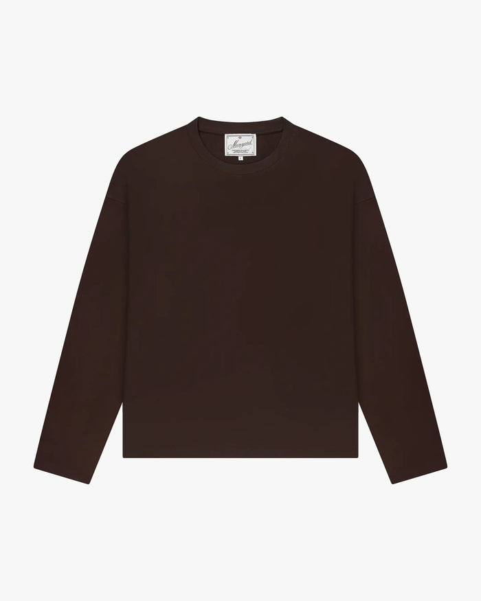Blank Boxy Longsleeve | Brown