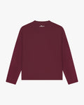 Blank Boxy Longsleeve | Burgundy