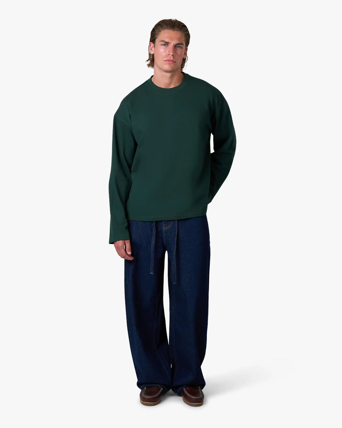 Blank Boxy Longsleeve | Green