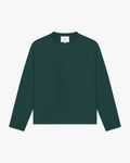 Blank Boxy Longsleeve | Green flatlay
