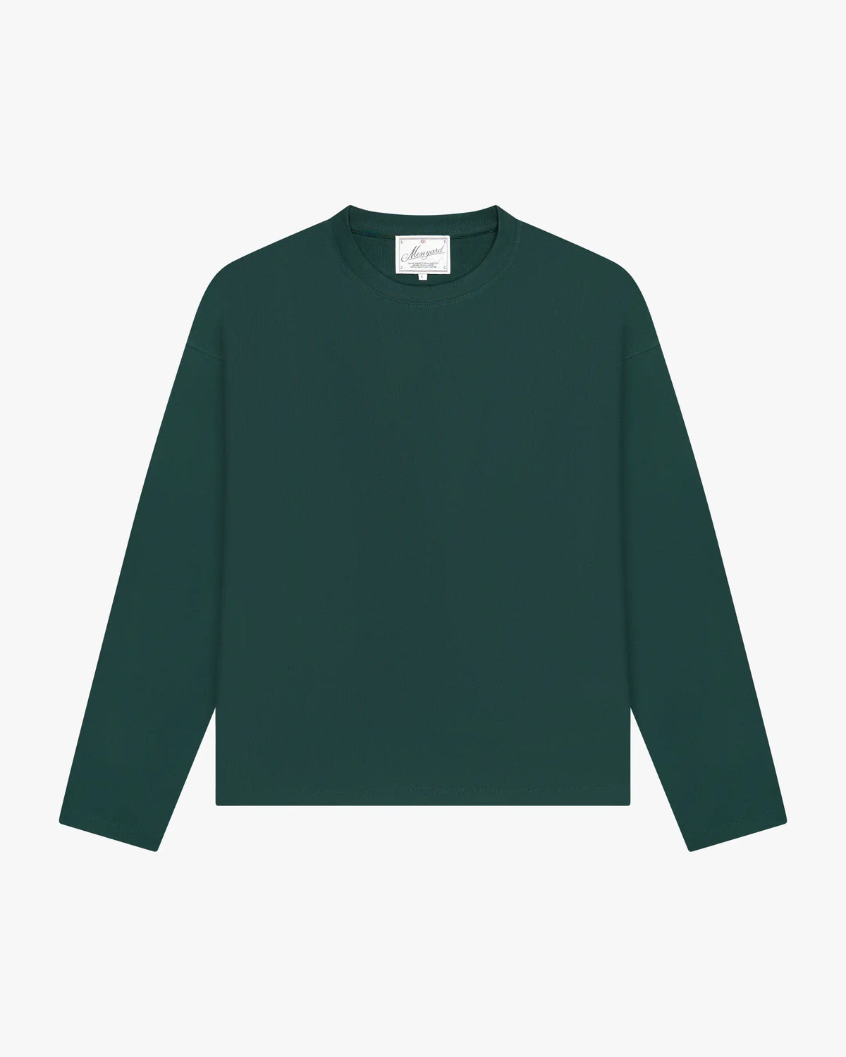 Blank Boxy Longsleeve | Green flatlay