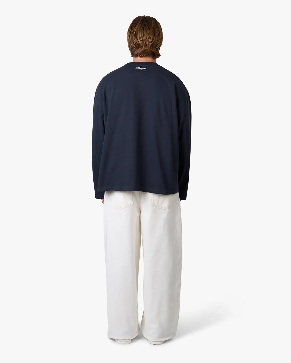 Blank Boxy Longsleeve | Navy