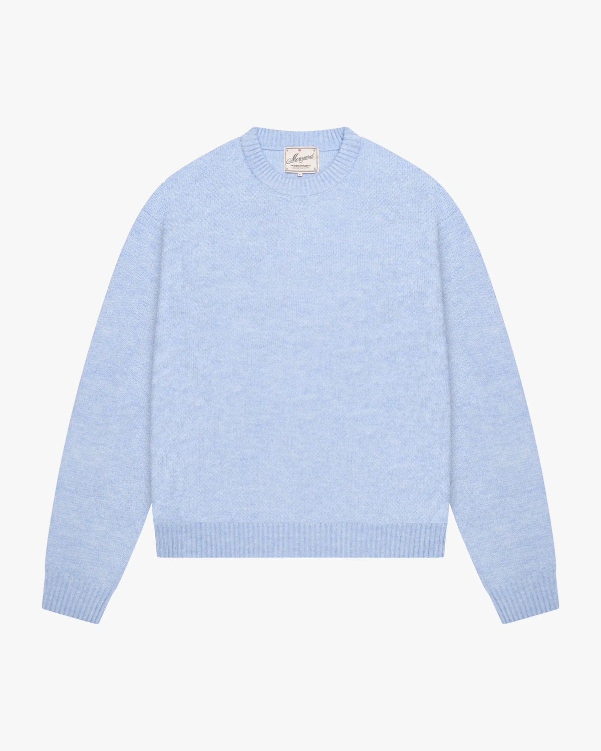 Brixton Wool-Blend Brushed Sweater | Light Blue flatlay