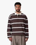 Broker Longsleeve Polo | Brown/Ecru