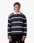 Broker Longsleeve Polo | Navy/White