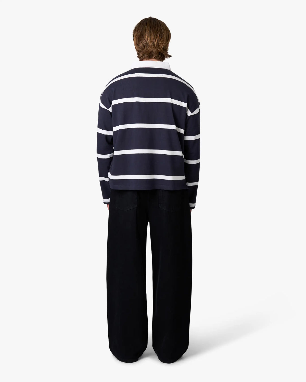 Broker Longsleeve Polo | Navy/White