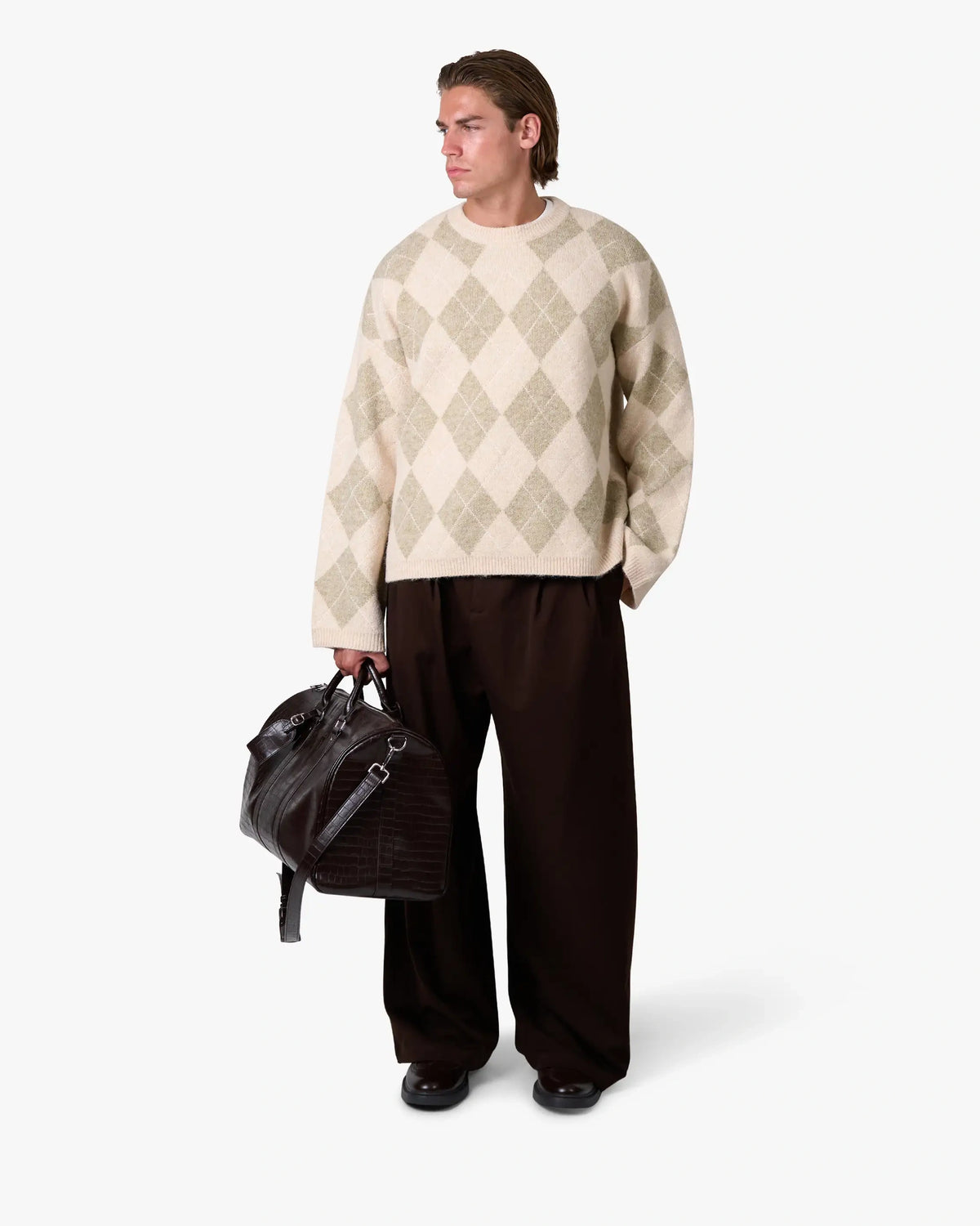 Diamond Sweater | Beige/Ecru
