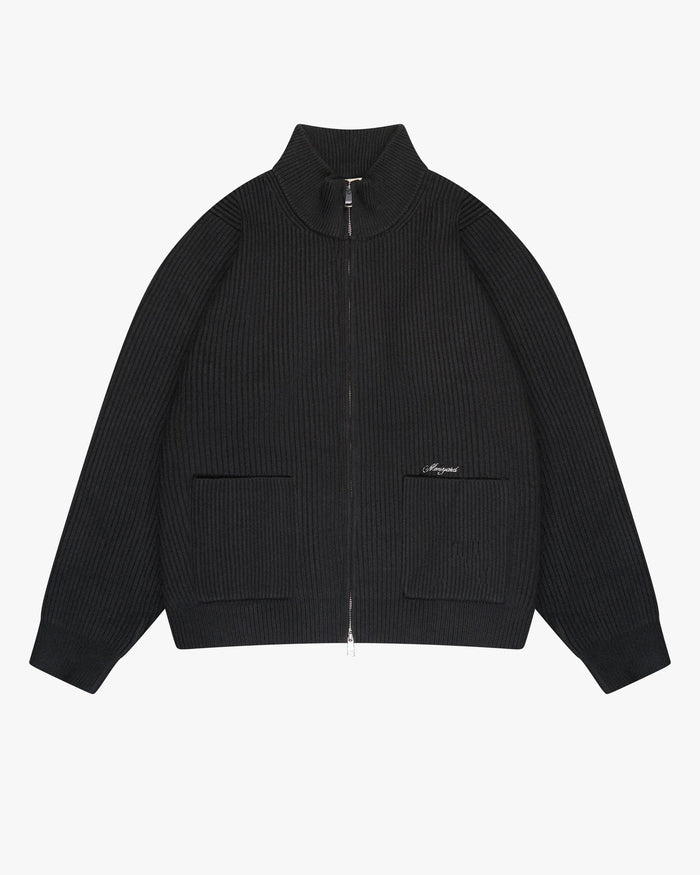 Cardigan en maille à fermeture éclair Giacca