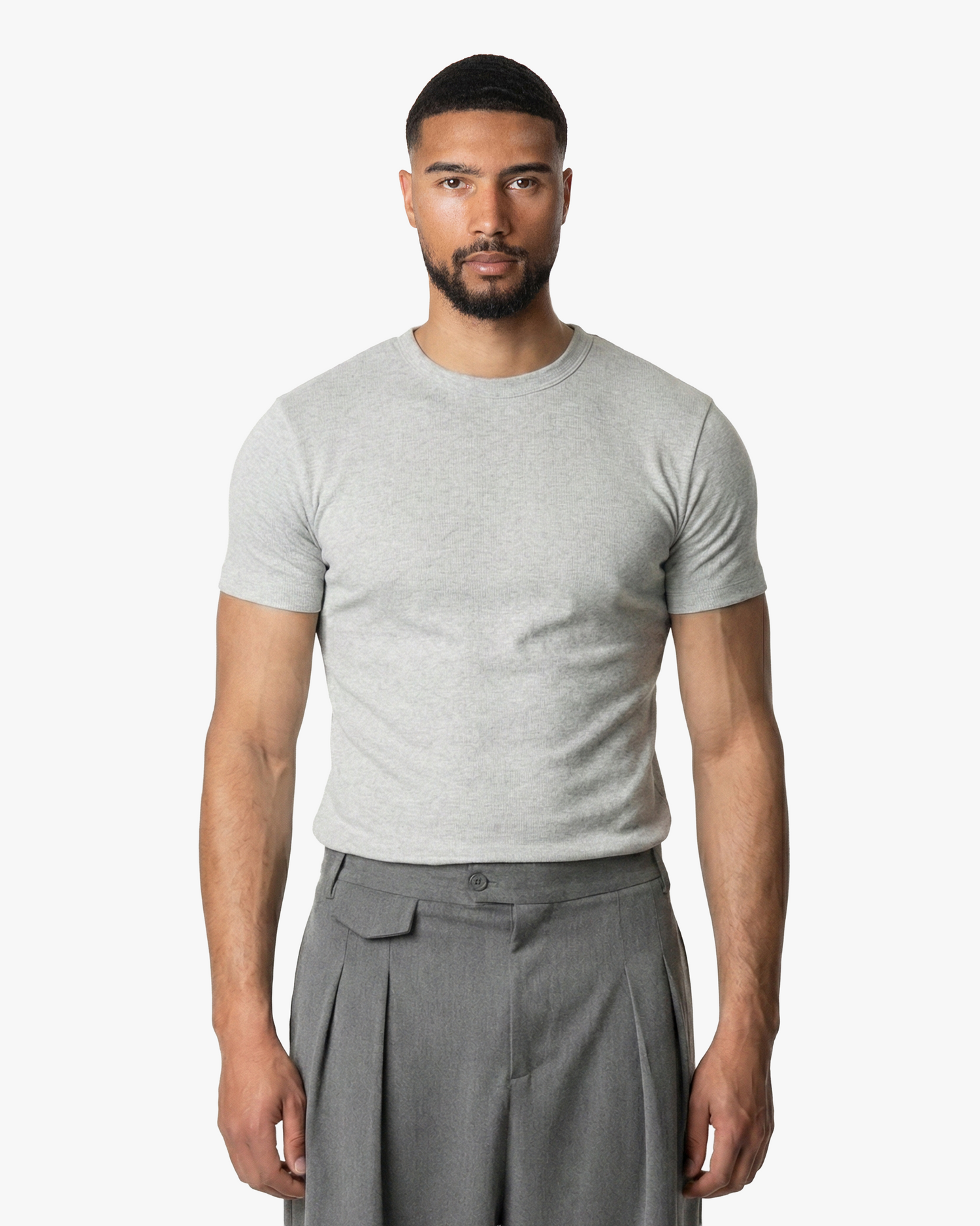 T-shirt côtelé