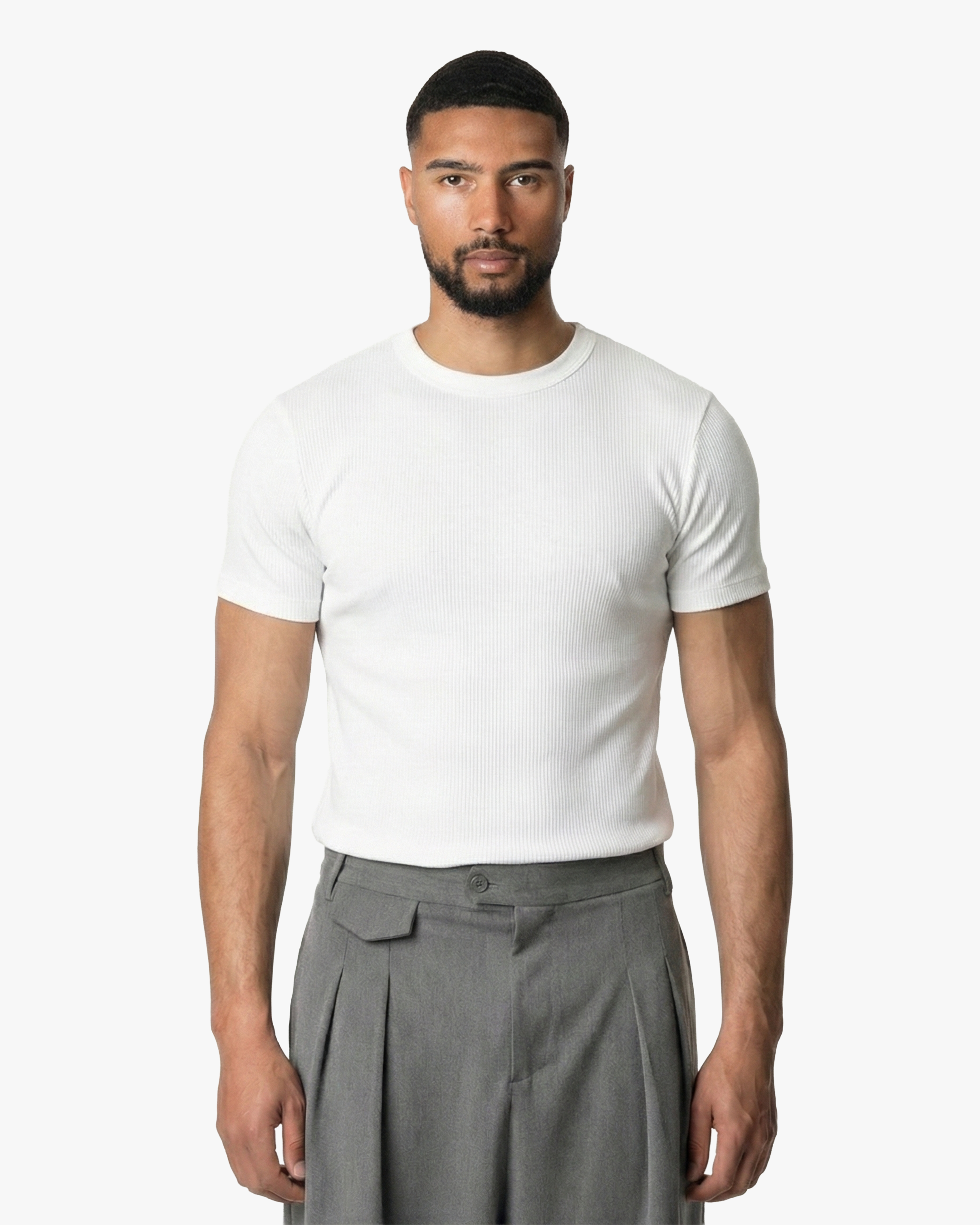 T-shirt côtelé
