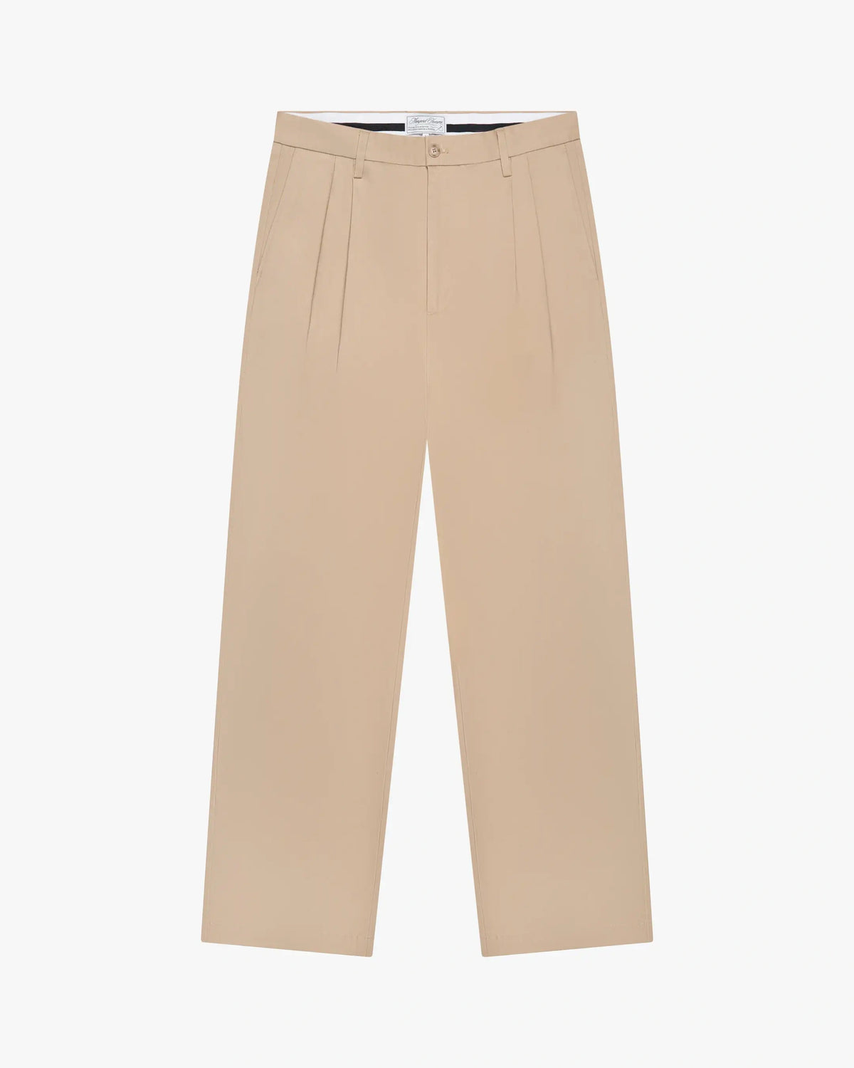 Merger Cotton Pantalon | Beige flatlay