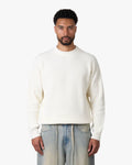 Naval Knitted Cotton Sweater | Ecru