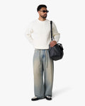 Naval Knitted Cotton Sweater | Ecru