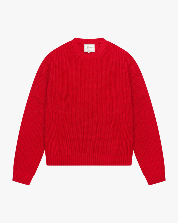 Pull en coton tricoté Naval