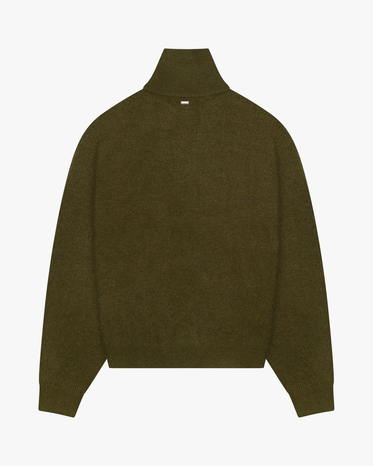 Sontuso Knitted Half-Zip Sweater | Green