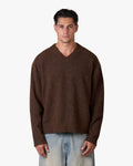 Trade V-Neck Knit | Brown
