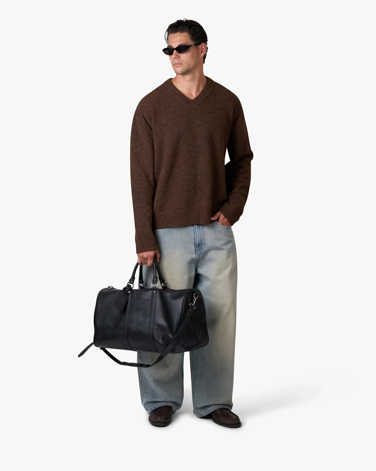 Trade V-Neck Knit | Brown