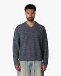Trade V-Neck Knit | Grey Melee
