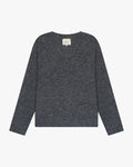 Trade V-Neck Knit | Grey Melee flatlay