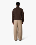 Ventura Cotton Zip-Up Cardigan | Dark Brown