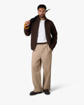 Ventura Cotton Zip-Up Cardigan | Dark Brown